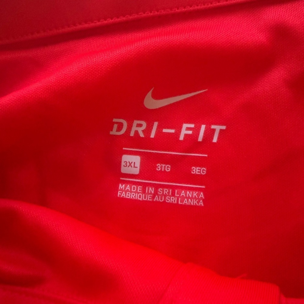 NWT Nike Dry Red Polo Shirt Dri-FIT Men's Size 3XL (KB2) - Picture 6 of 6